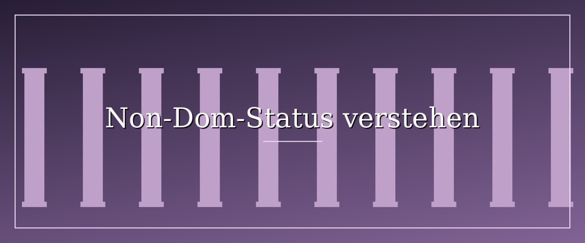 Non-Dom-Status erklärt